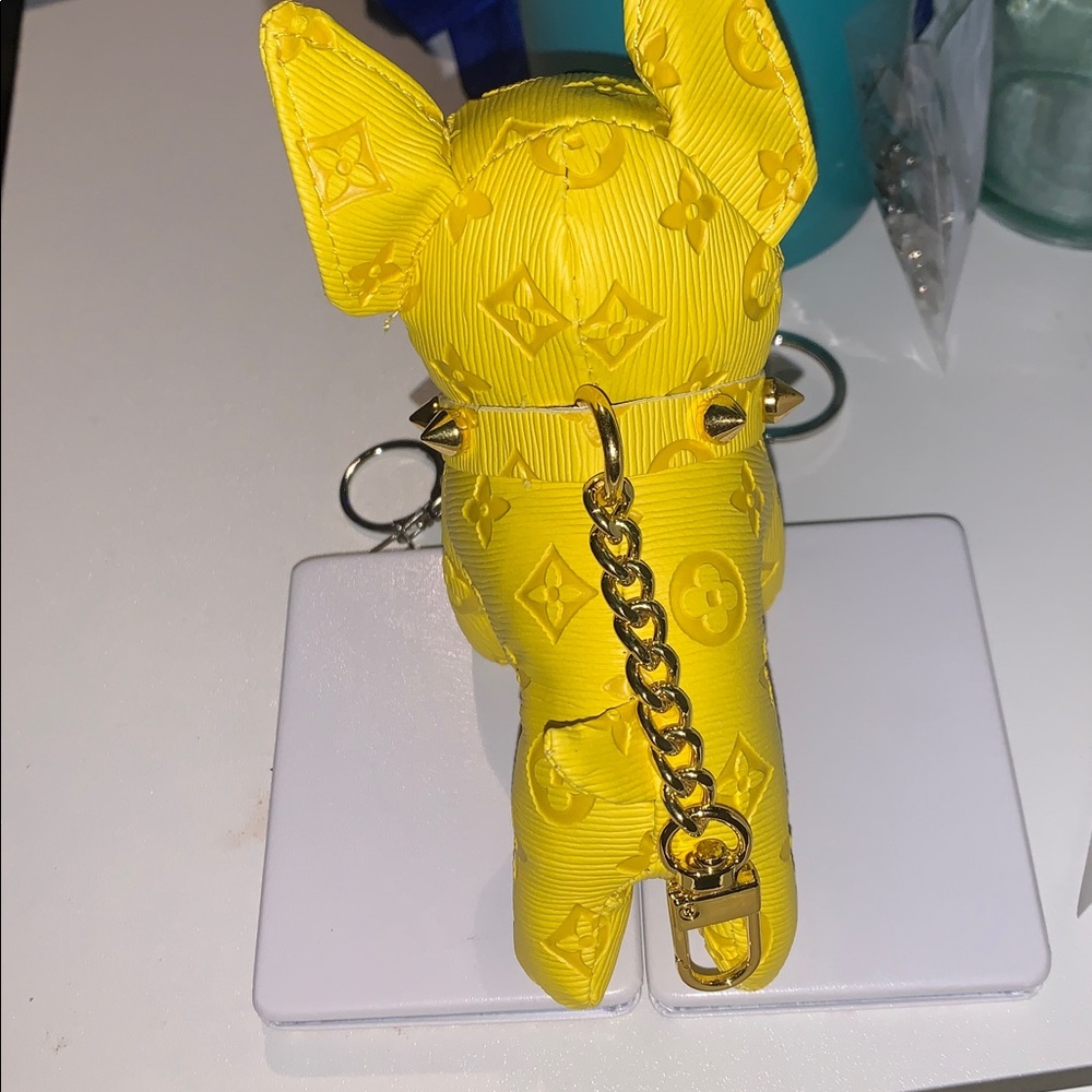 Monogram Frenchie dog purse/bag charm keychain - Picture 6 of 6